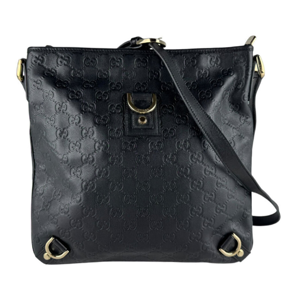 Gucci Shoulder Bag Gucci Guccissima Leather Black